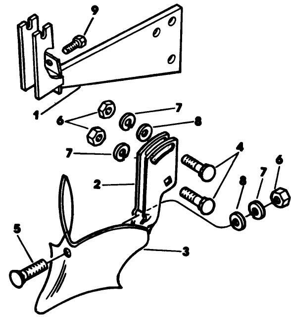 Furrow Opener 3 Diagram and Parts List for 62542C (G00000001-G99999999)(1988) Lawn Boy Lawn Tractor